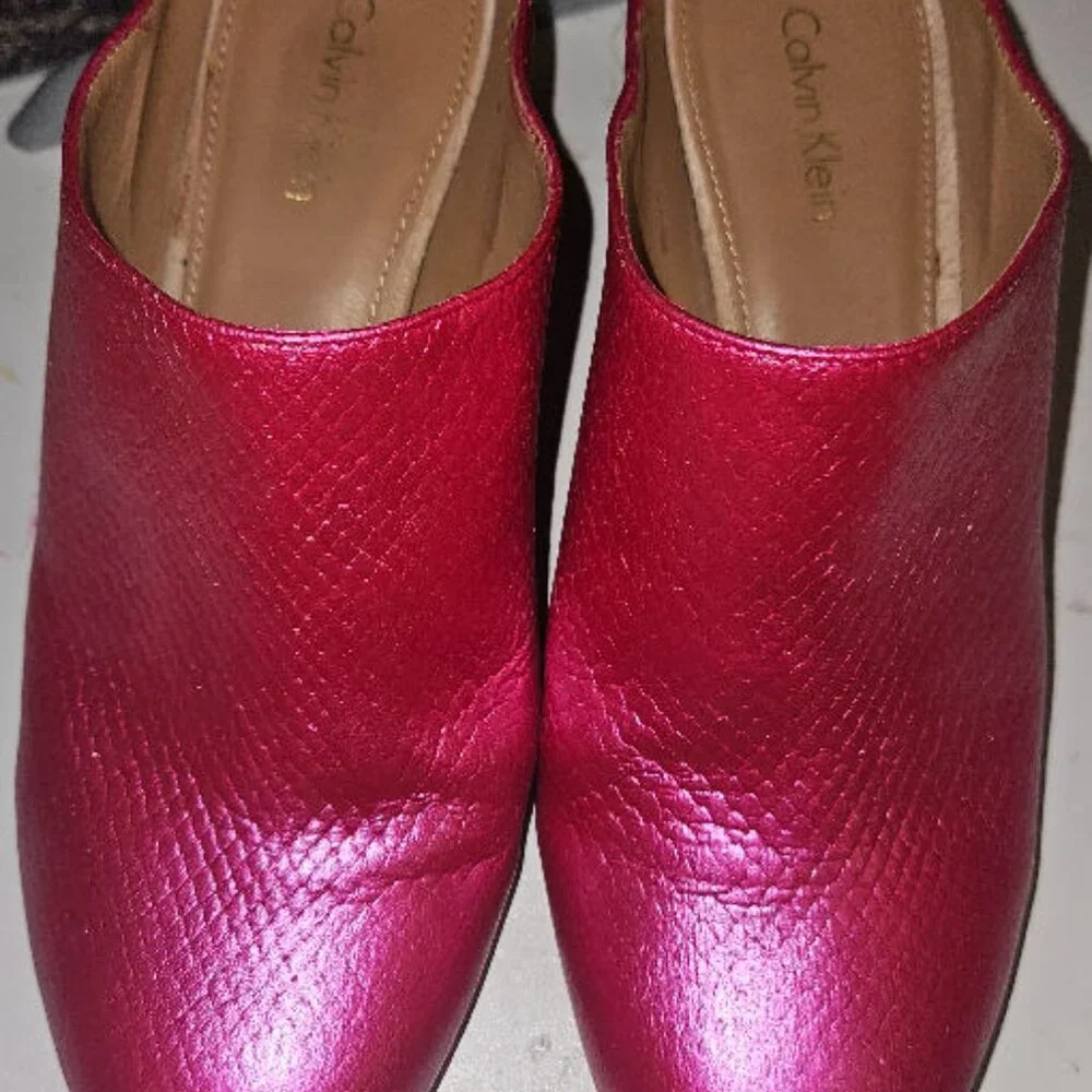 Calvin Klein Leather Mules - Picture 12 of 16
